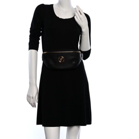 VERSACE Grained Calfskin Vanitas Medea Belt Bag Black (UNISEX) - Picture 14 of 16